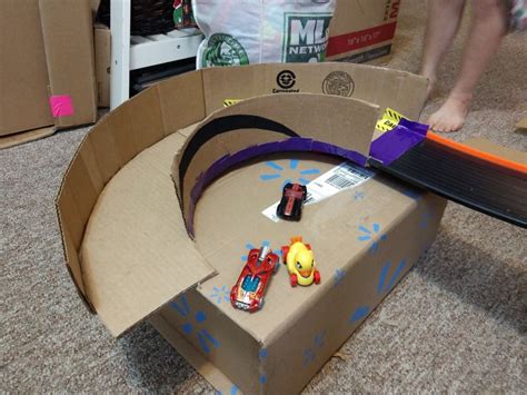 Two Experiments In Cardboard Making Banked Turns Redline Derby Racing