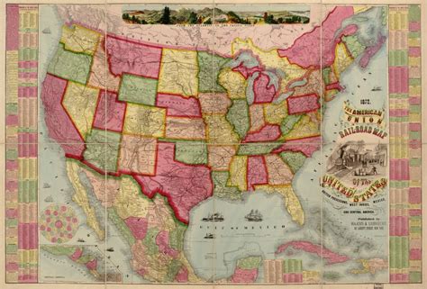 Haasis And Lubrechts The American Union Railroad Map Of The United
