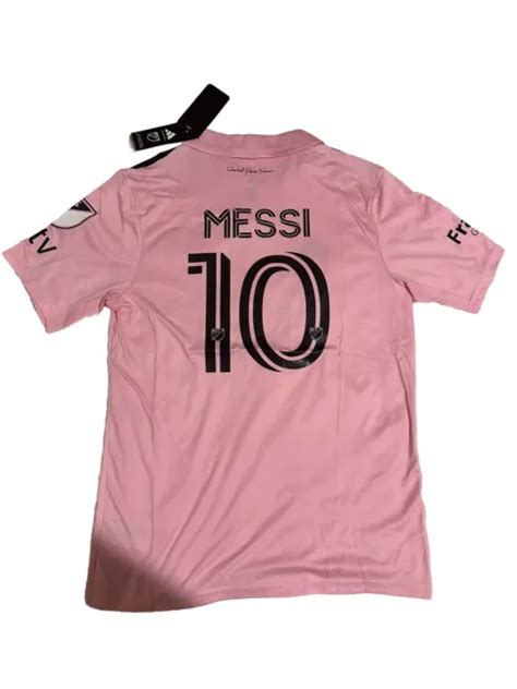 New Messi Inter Miami 2324 Home Soccer Jersey Pink Medium 4000