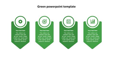 Elegant Green Powerpoint Template Slide Design