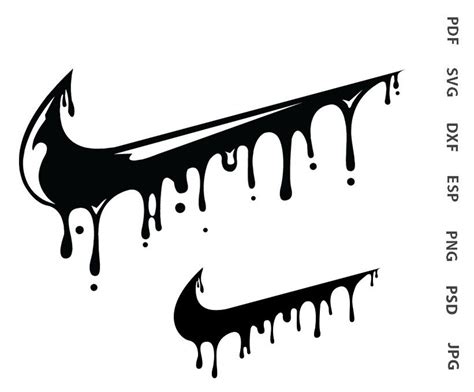 Nike Drip Logo Svg Nike Drip Png Files Instant Download Etsy
