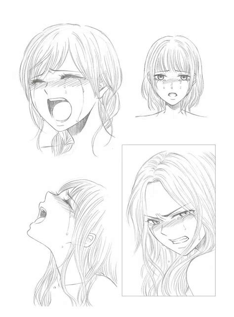 crying anime expression crying drawing poses reference tips references expressions bored draw