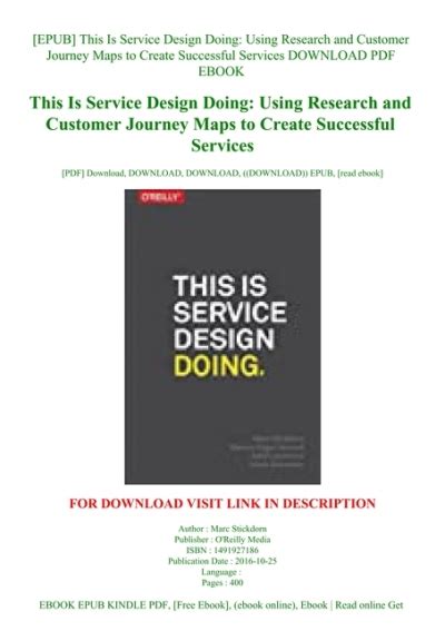 Imkonk Epub This Is Service Design Doing Using Research And Customer