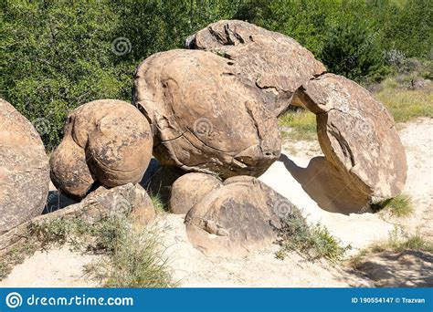 Babele De La Ulmet Geologic Formation Of Round Shape Rocks Known As