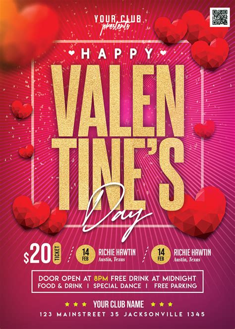Valentines Day Special Event Flyer Psd Preview
