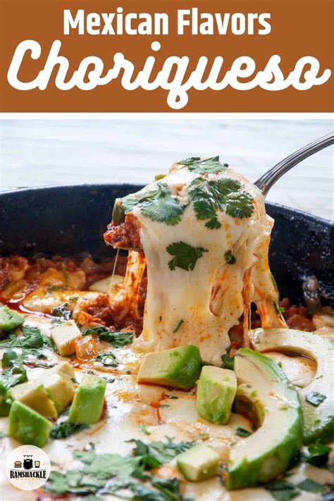 Spicy Choriqueso Recipe Choriqueso Recipe Recipes Mexican Food Recipes