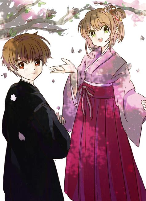 Kinomoto Sakura And Li Xiaolang Cardcaptor Sakura Drawn By Tana