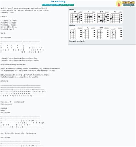 Chord Sex And Candy Marcy Playground Tab Song Lyric Sheet Guitar Ukulele Chords Vip