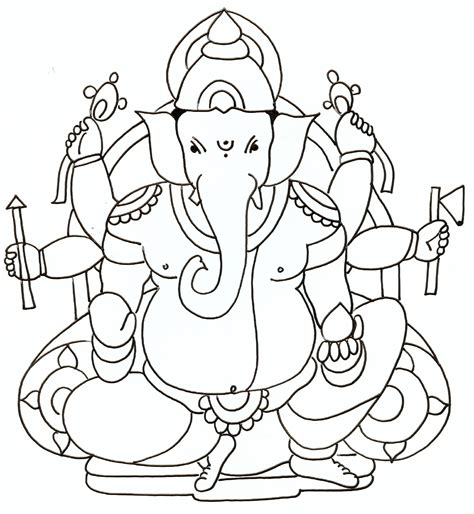 What does the ganesh symbolize? Lord Ganesha Drawing - Cliparts.co