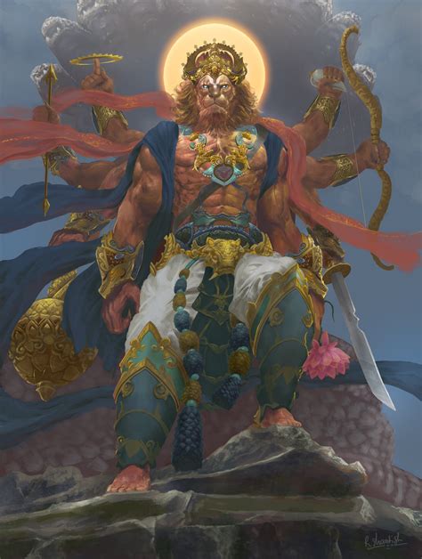 The Most Aggressive Form Of Lord Narayan The Narasimha Avatar Hinduism