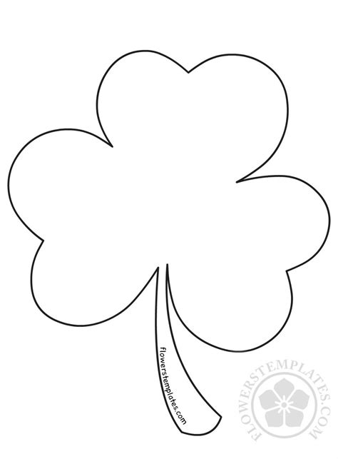 St Patricks Day Shamrock Flowers Templates