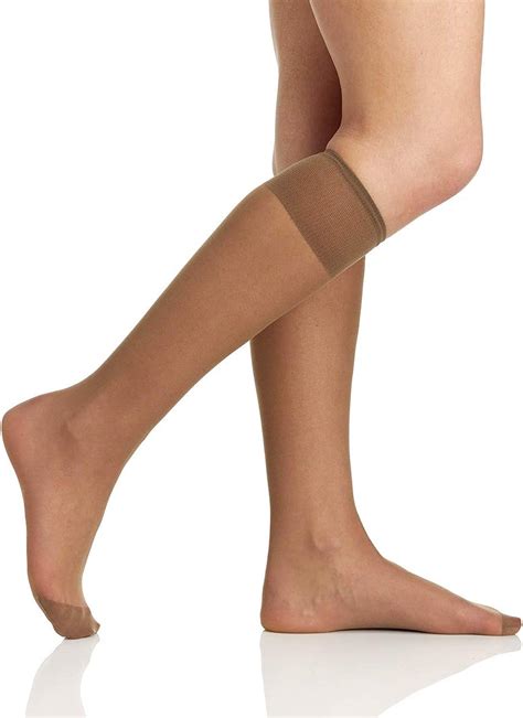 Berkshire Womens All Day Sheer Knee Highs Reinforced Toe Pale Taupe 8 12 11 At Amazon