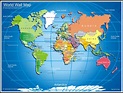 World wall map, wall map