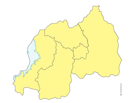 Political Administrative Map Of Rwanda