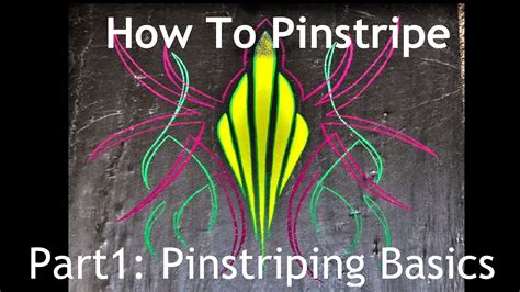 Cambridge Pinstriping Tutorial Part 1 The Basics Of Pinstriping