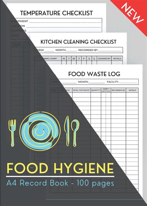 Buy Food Hygiene Record Book Food Temperature Log Book Kitchen