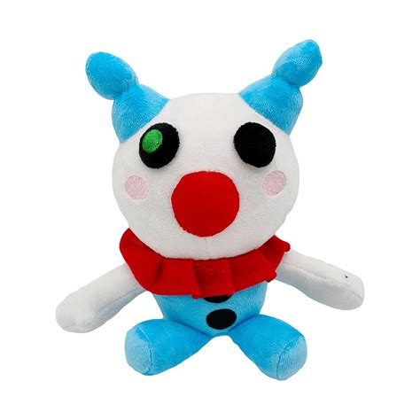 20cm White Clowny Piggy Robloxed Toy Plush Piggy Plush