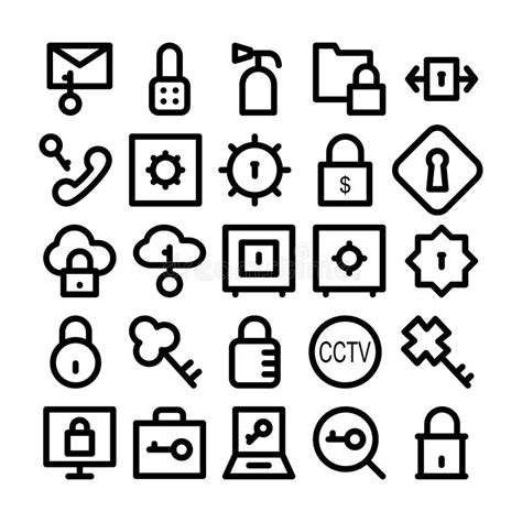 Security Vector Icons 2 Stock Illustration Illustration Of Computing