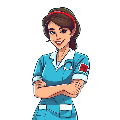 Cute Nurse Girl Clipart Illustration Ai Generative 27238544 Png