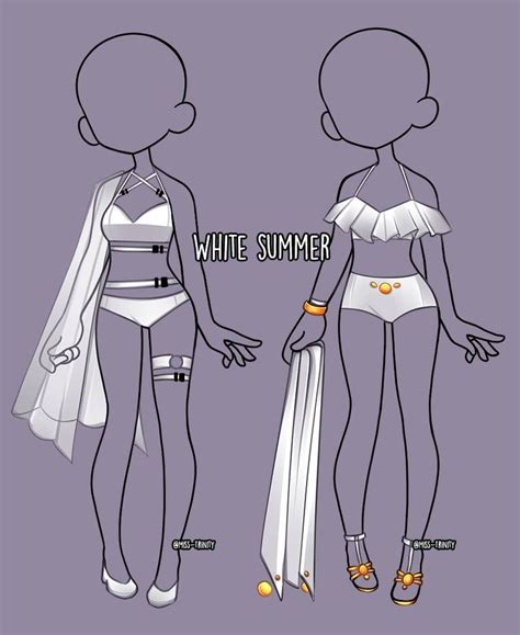 White Summer Outfit Adopt Close By Miss Trinity On Deviantart