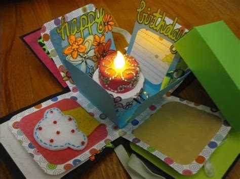 Explosion box photo album surprise cake explosion box, wedding anniversary hexagon box, exploding box cards, picture explosion box creative scrapbooking diy picture box for lover, birthday. Box + Scrapbook Happy Birthday Explosion Box - YouTube
