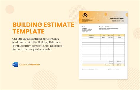 Repair Estimate Template Download In Word Google Docs Excel PDF Google Sheets Apple Pages