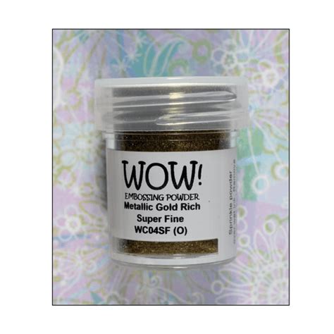 Wow Must Haves Wow Metallic Gold Rich Super Fine Embossing Powder
