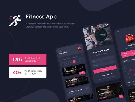 Fitness Workout App Ui Kit On Behance Search By Muzli
