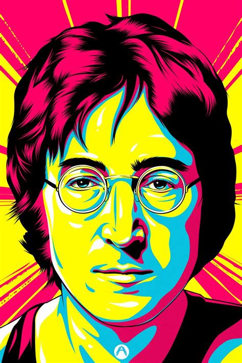 John Lennon On Behance Retratos Pop Art Pinturas De Pop Art Poster