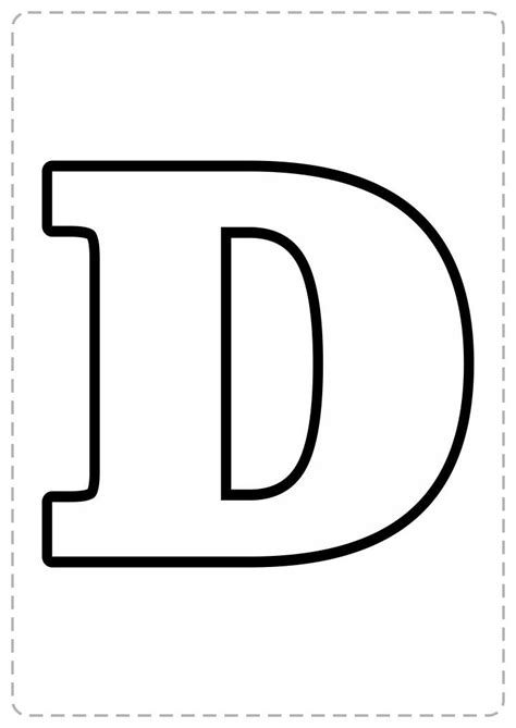 Letra D Para Imprimir Plantillas De Letras Letras Para Imprimir