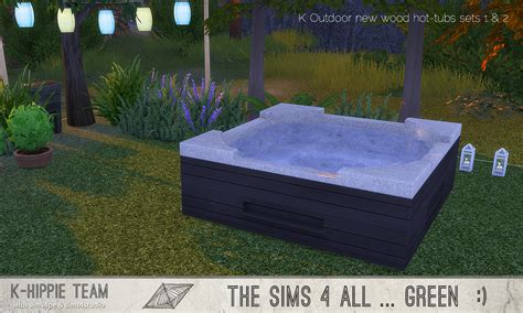 My Sims 4 Blog K Outdoor New Wood Hot Tubs 2x7 Hot Tubs Sets 1 And 2