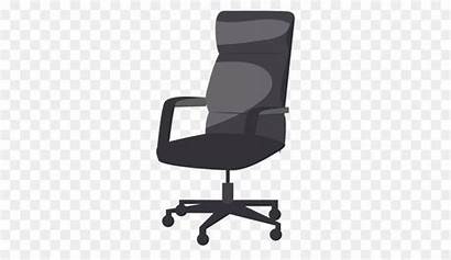 Clipart Chair Office Transparent Cartoon Furniture Table