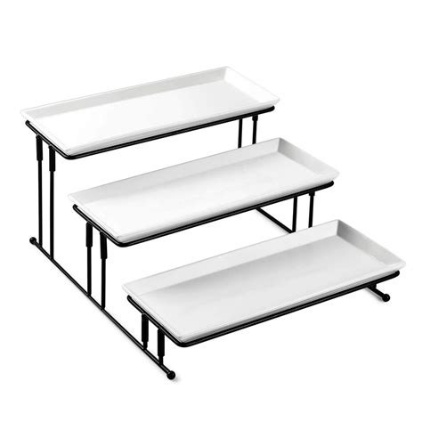Buy Sweese 733 101 3 Tiered Serving Stand Stairstep Sturdier Food Display Stand With White