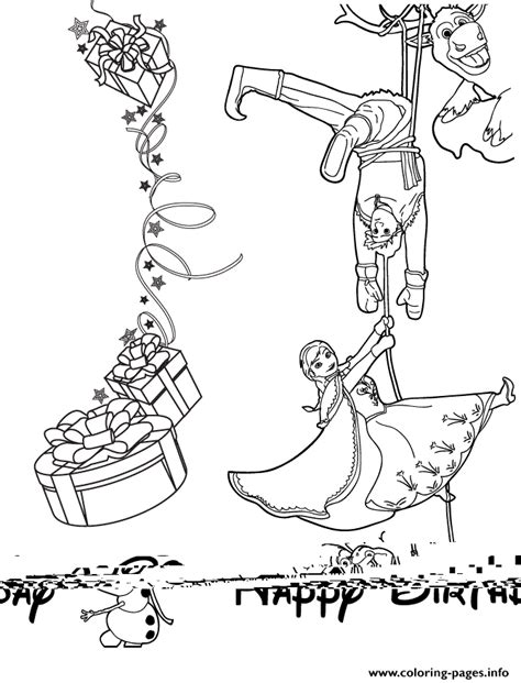 39+ frozen birthday coloring pages for printing and coloring. Cast From Frozen Wishes You Happy Birthday Colouring Page ...
