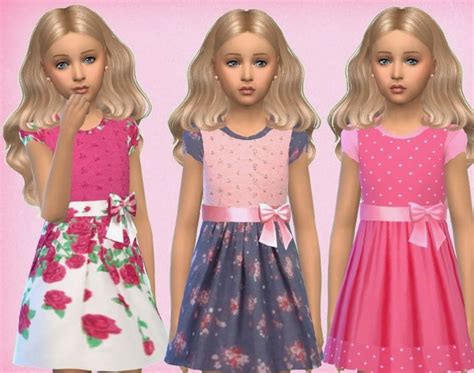 The Sims 4 Cc Dresses Maxis Match Sims 4 Sims 4 Cc Kids Clothing