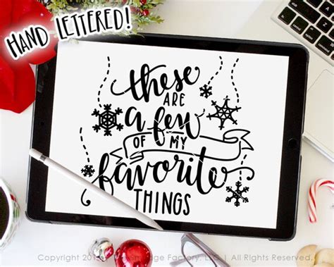 These Are A Few Of My Favorite Things SVG Christmas Vector Etsy