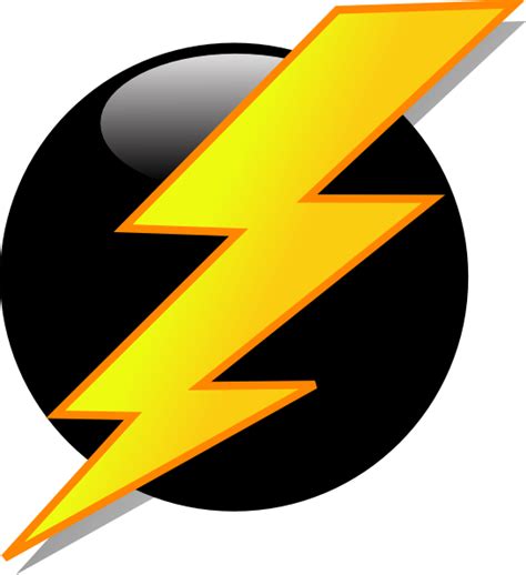 Lightning Icon Clip Art At Vector Clip Art Online Royalty