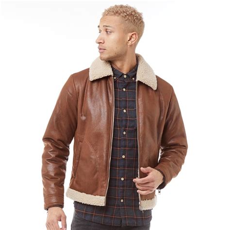 Buy Jack And Jones Mens Aviation Jacket Cognac