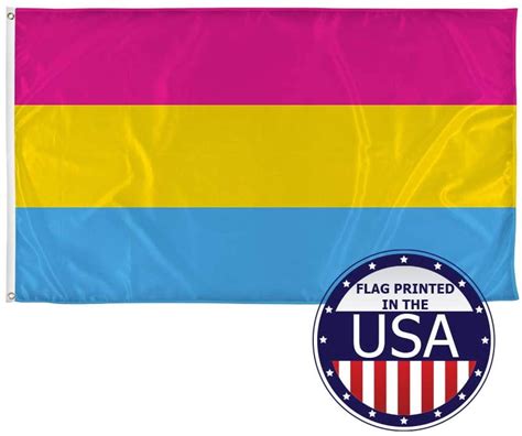 Pansexual Pride Flag 3ft X 5ft Polyester Flag Durable Gay Pride Flag Made With Vibrant Colors