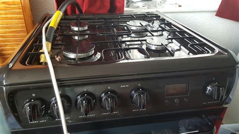 Hotpoint Hag60k 60 Cm Gas Cooker Black In Sa17 Kidwelly For £15000