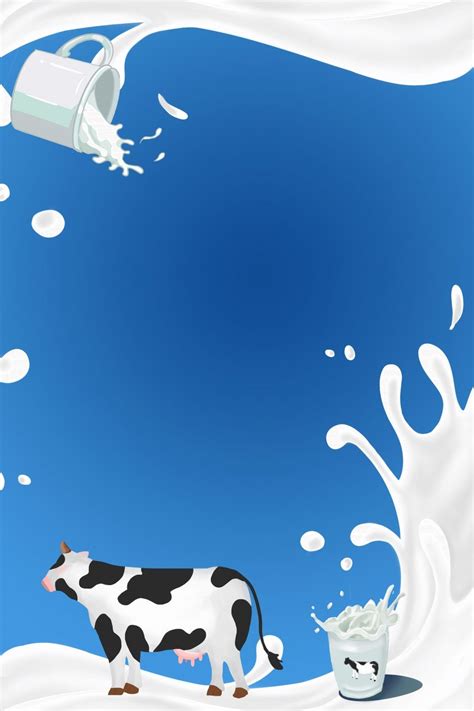 World Milk Day Cows Blue Milk Cartoons Milk Specials Drinks