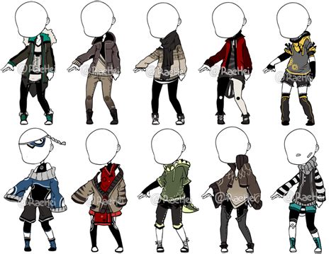 Image Result For Male Anime Outfits Clothing Sketches