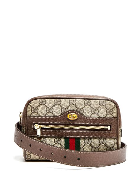 Brown Ophidia Gg Supreme Belt Bag Gucci Matchesfashion Us