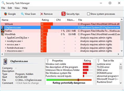 Security Task Manager Allows Easy Management Of Processes