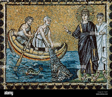 Byzantine Mosaic Depicting The Calling Of Saints Peter And Andrew 6th