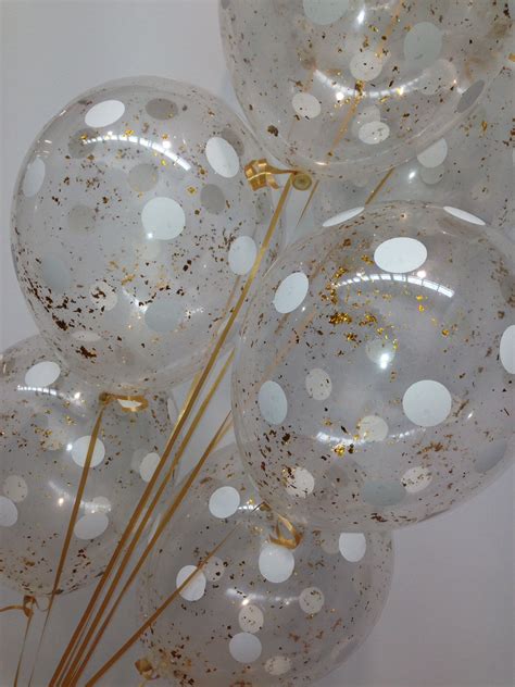 Clear Balloons With Gold Glitter Wedding Lets Celebrate Parties