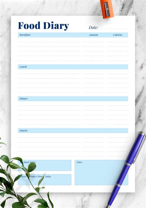 Free Printable Daily Journal Template Printable Templates