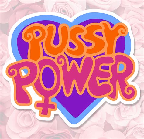 Sticker Girl Pussy Power