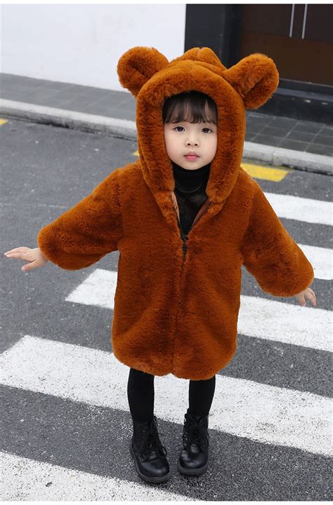 Baby Girls Snowsuit Clothes Winter Coat Kids Animals Clothes Parka For