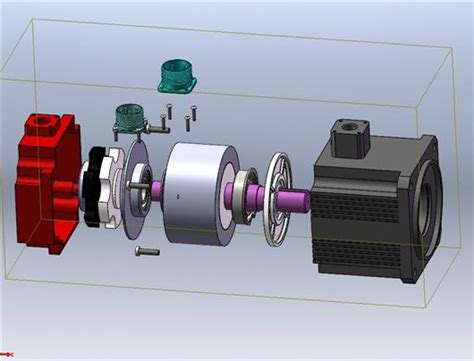 伺服电机装配图模型3d模型下载三维模型solidworks、step模型 制造云 产品模型